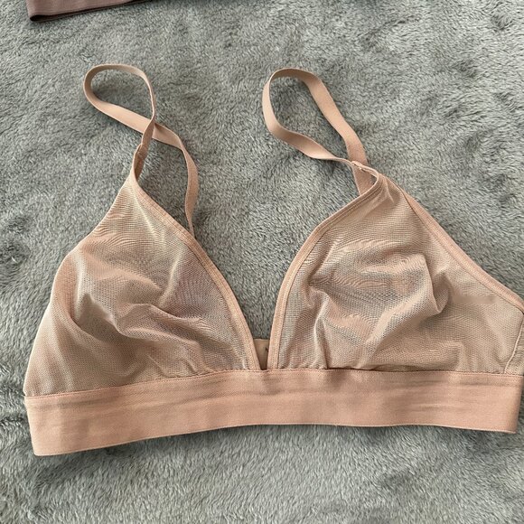 Negative Underwear Bra Lot of 3 Size 2 Mesh Sieve Triangle Wireless - Picture 4 of 8